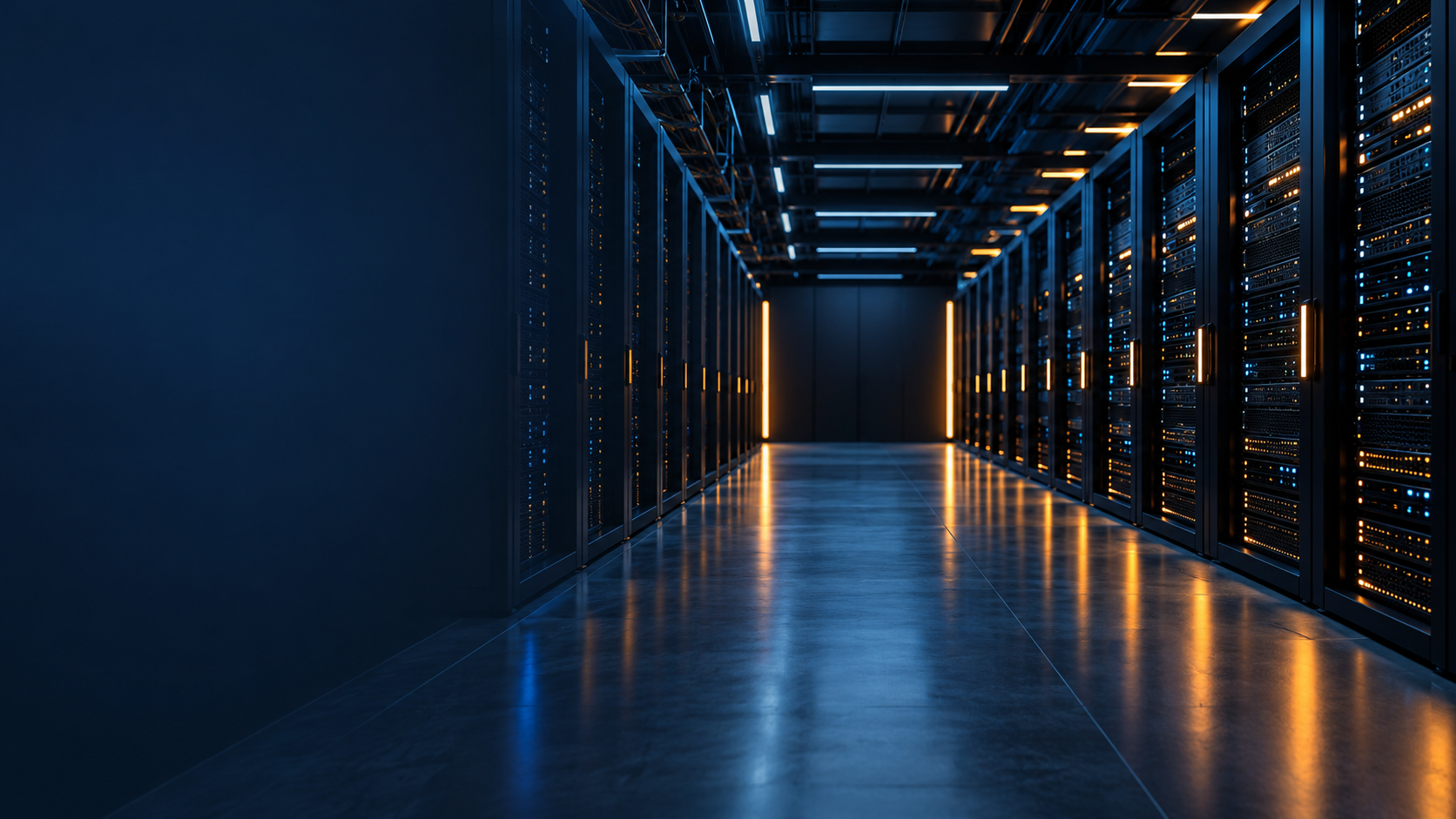 Visual conceitual de um data center